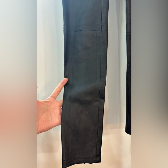NWT Iris & Ink Black Lamb Leather Stretch Leggings S - Picture 10 of 16